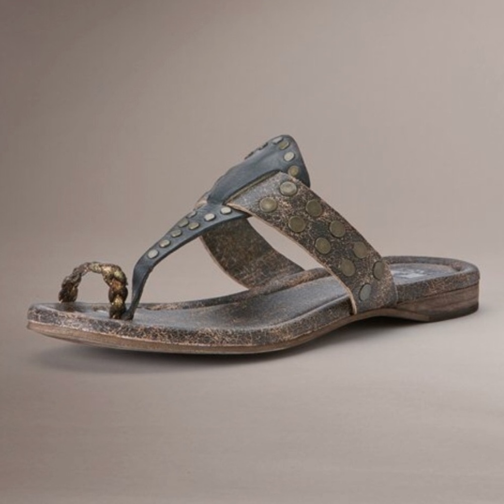 Frye Rachel Moto Toe Ring Sandals